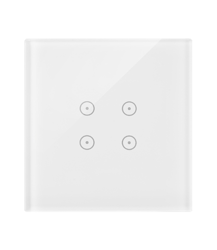 Panel dotykowy 1 moduł 4 pola dotykowe, biała perła DSTR14/70