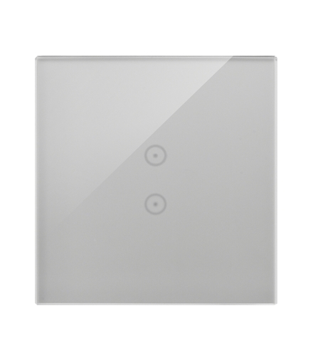 Panel dotykowy 1 moduł 2 pola dotykowe pionowe, srebrna mgła DSTR13/71