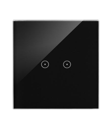 Panel dotykowy 1 moduł 2 pola dotykowe poziome, zastygła lawa DSTR12/73