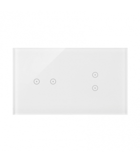 Panel dotykowy 2 moduły 2 pola dotykowe poziome, 2 pola dotykowe pionowe, biała perła DSTR223/70