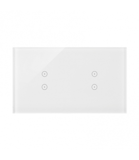 Panel dotykowy 2 moduły 2 pola dotykowe pionowe, 2 pola dotykowe pionowe, biała perła DSTR233/70