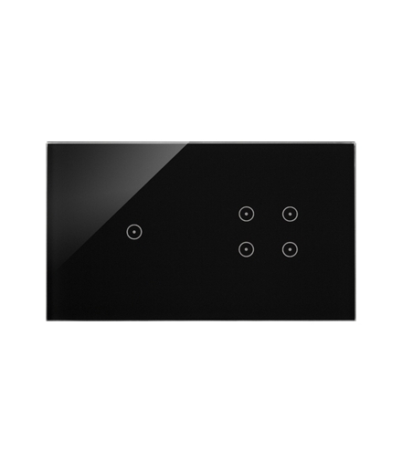 Panel dotykowy 2 moduły 1 pole dotykowe, 4 pola dotykowe, zastygła lawa DSTR214/73