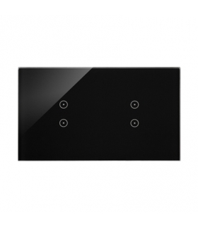 Panel dotykowy 2 moduły 2 pola dotykowe pionowe, 2 pola dotykowe pionowe, zastygła lawa DSTR233/73