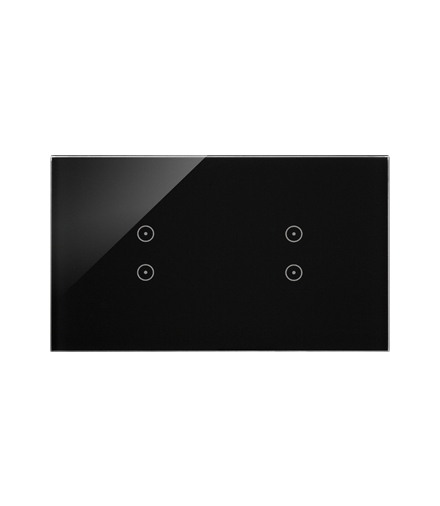 Panel dotykowy 2 moduły 2 pola dotykowe pionowe, 2 pola dotykowe pionowe, zastygła lawa DSTR233/73