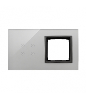 Panel dotykowy 2 moduły 4 pola dotykowe, otwór na osprzęt Simon 54, burzowa chmura DSTR240/72