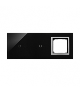 Panel dotykowy 3 moduły 1 pole dotykowe, 1 pole dotykowe, otwór na osprzęt Simon 54, księżycowa lawa DSTR3110/74