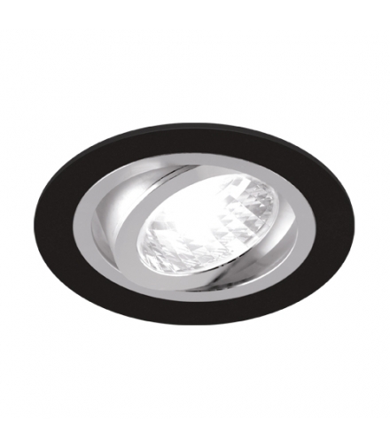 Sufitowa oprawa punktowa ALUM C MATBLACK/CHROME IDEUS 03624