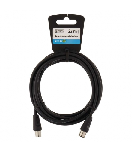 Przewód abonencki czarny 2,5m EMOS SL3002