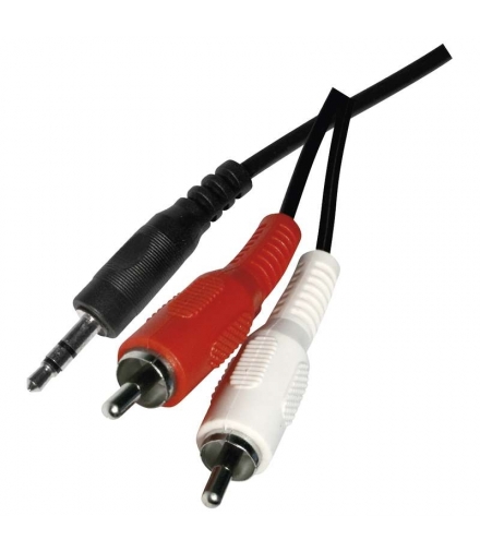 Przewód AV wtyk JACK 3,5mm - 2x wtyk CINCH, 3m EMOS SD5303