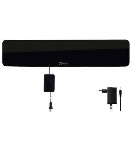 Antena pokojowa EM-HDC3, 0–25 km, DVB-T2, DAB, filtr LTE/4G EMOS J0675