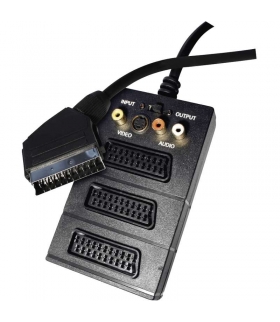 Przewód AV SCART - 3x SCART + 3x CINCH + 1x SVHS, 0,5m EMOS SD2300