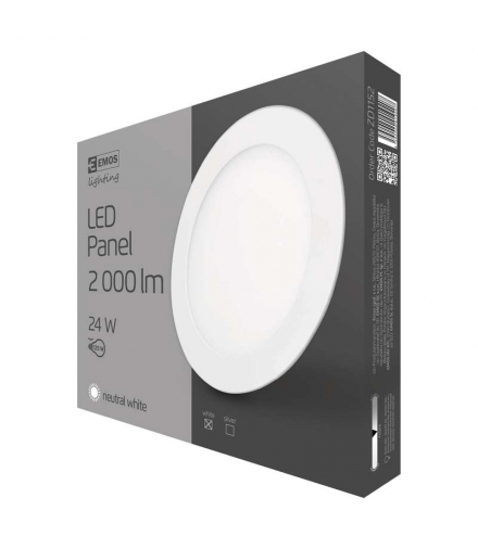 Panel LED wpuszczany okrągły 24W IP20 neutralna biel EMOS Lighting ZD1152