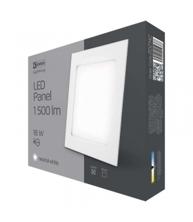 Panel LED wpuszczany kwadratowy 18W IP20 neutralna biel EMOS Lighting ZD2142