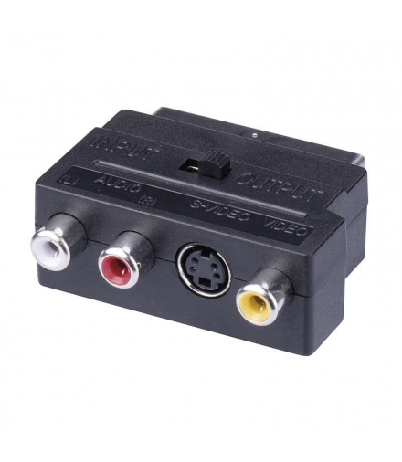 Redukcja SCART 3Cinch + SVHS EMOS K9304