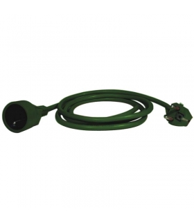 Przedłużacz 5 m / 1 gniazdo / zielony / PVC / 1 mm2 EMOS P0115Z