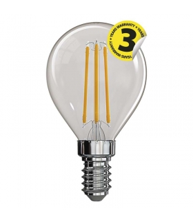 Żarówka LED Filament mini globe 4W E14 ciepła biel EMOS Lighting Z74230