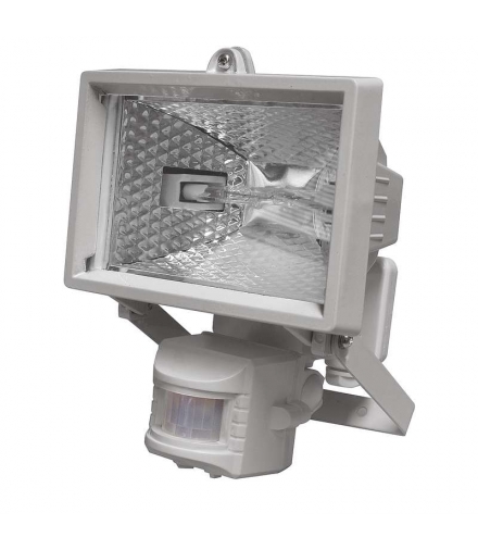 Naświetlacz halogenowy 150W z czujnikiem PIR biały EMOS G2312