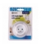 Lampka nocna LED do gniazdka 230V z czujnikiem, 3× LED EMOS Lighting P3307