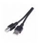 Kabel USB 2.0, wtyk A - B, ładowanie, transmisja danych, 2 m, czarny EMOS SB7202