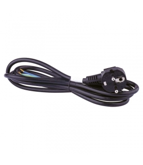 Przewód przyłączeniowy PVC 3×0,75mm, 2m czarny EMOS S18372