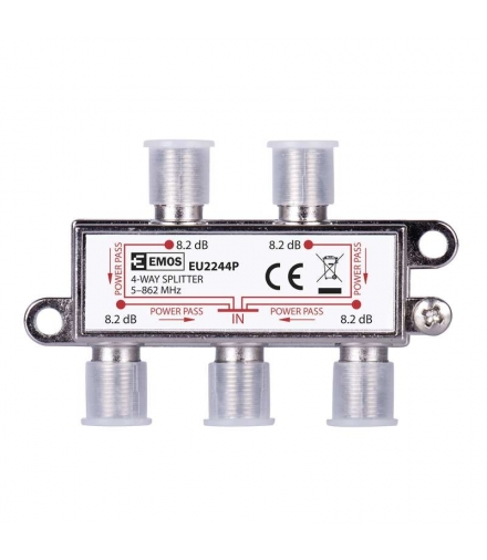Rozgałęźnik antenowy EU2244P Power Pass EMOS J0004P