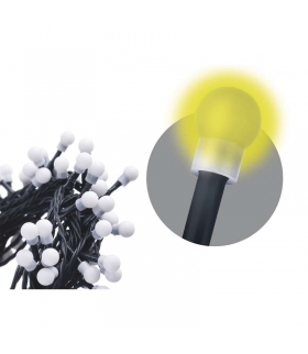 Lampki choinkowe 300 LED cherry 30m , ciepła biel, zielony przewód, IP44, timer EMOS Lighting D5AW04