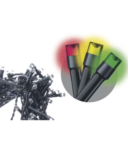 Lampki choinkowe 120LED 12m multikolor, zielony przewód, 8 programów, IP44 EMOS Lighting D4AM08