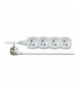 Przedłużacz 2 m / 4 gniazda / biały / PVC / 1 mm2 EMOS P0412