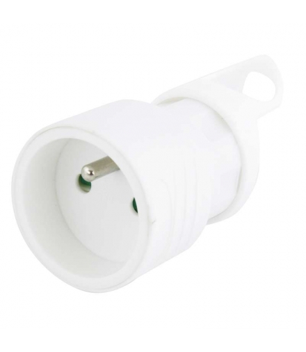 Gniazdo proste z uchwytem białe EMOS P0045