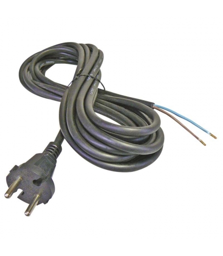 Przewód przyłączeniowy guma 2×1,0mm, 5m czarny EMOS S03050