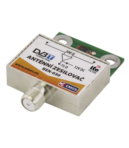 Wzmacniacz antenowy 30 dB VHF/UHF EMOS J5803