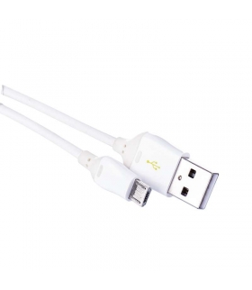 Kabel USB 2.0, wtyk A - micro B, ładowanie Quick Charge, transmisja danych, 1 m, biały EMOS SM7004W