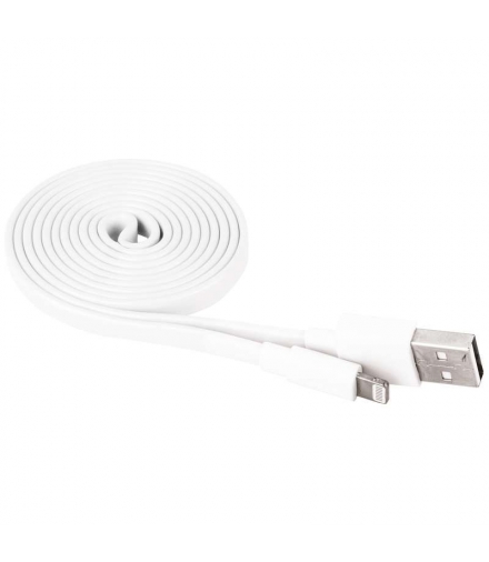 Kabel USB 2.0, wtyk A - Lightning MFi, i16P, ładowanie, transmisja danych, 1 m, biały EMOS SM7013W