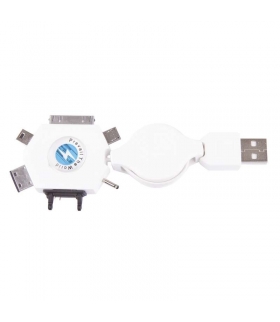 Przewód USB 2.0 wtyk A - multiwtyczka, 0,8m EMOS SM7043