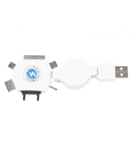 Przewód USB 2.0 wtyk A - multiwtyczka, 0,8m EMOS SM7043