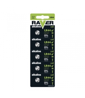 Bateria guzikowa Raver Alkaline LR44 blister 5 Raver B7970