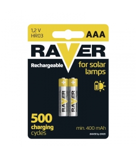 Akumulator NiMH Raver Solar AAA (R03) blister 2 Raver B7414