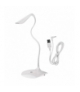 Lampa biurkowa LED D08 biała, zasilana z USB EMOS Lighting Z7592W