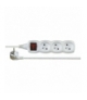 Przedłużacz 10 m / 3 gniazda / z wyłącznikiem / biały / PVC / 1 mm2 EMOS P1310