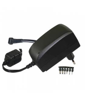 Zasilacz impulsowy 3-12V 2250mA (3V, 4,5V, 5V, 6V, 7,5V, 9V, 12V), 2.25A, regulowany z wymiennymi końcówkami EMOS N3013