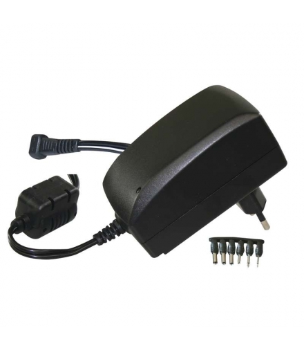 Zasilacz impulsowy 3-12V 2250mA (3V, 4,5V, 5V, 6V, 7,5V, 9V, 12V), 2.25A, regulowany z wymiennymi końcówkami EMOS N3013