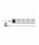 Przedłużacz 3 m / 4 gniazda / z wyłącznikiem / biały / PVC / 1 mm2 EMOS P1413