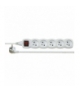 Przedłużacz 2 m / 5 gniazd / z wyłącznikiem / biały / PVC / 1 mm2 EMOS P1512