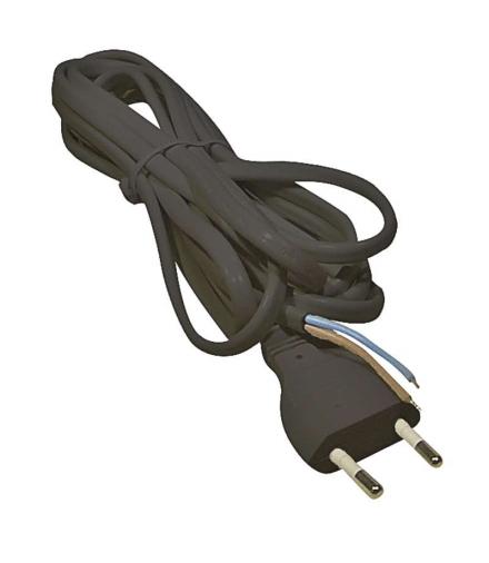 Przewód przyłączeniowy PVC 2×0,75mm, 5m czarny EMOS S19275