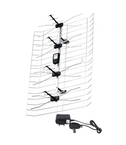 Antena zewnętrzna EM-030, 0–100 km, DVB-T2, DAB, filtr LTE/4G EMOS J0666
