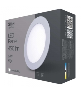Panel LED wpuszczany okrągły 6W IP20 neutralna biel EMOS Lighting ZD1222