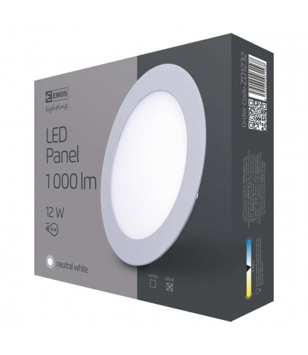 Panel LED wpuszczany okrągły 12,5W IP20 neutralna biel EMOS Lighting ZD1232