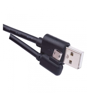 Kabel USB 2.0, wtyk A - micro B, ładowanie Quick Charge, transmisja danych, 1 m, czarny EMOS SM7005BL