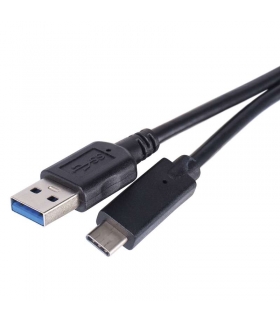 Kabel USB 3.1, wtyk A - C, szybkie ładowanie Quick Charge, transmisja danych, 1 m, czarny EMOS SM7021BL