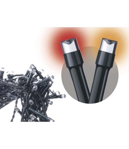 Lampki choinkowe 120 LED świetliki 12m IP44 VNT/CZER, timer EMOS D4AD01